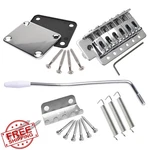 Swhmc Electric Guitar Tremolo Bridge Bar Kit Chrome Strat Neck Plate. Fixed Price $34.99.