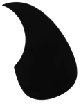 Saga Golden Gate Acoustic Guitar Teardrop Pickguard, Black, F-4001. Fixed Price $2.99.