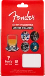 Genuine Fender Guitar Coasters, 4-pack, Multi-color Leather, Musician Gift. Fixed Price $19.79.