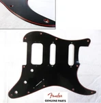 Genuine Fender Strat Satin Black W/red Pickguard Hss 11-hole Fat Stratocaster. Fixed Price $89.99.