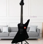 Black Solid Body 6strings E Shape Electric Guitar Mahogany Unique Head. Fixed Price $232.00.