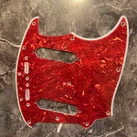 Wide Bevel Celluloid Tortoise Pickguard For Made In Japan Fender Mustang Mg-69. Fixed Price $64.95.