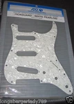 White Pearloid 3 Ply Black Electric Guitar Pickguard For Stratocaster Parts. Fixed Price $19.99.