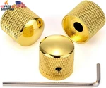 Swhmc 3pcs Metal Volume Tone Dome Guitar Speed Control Knurled Shaft Pots Knobs. Fixed Price $10.33.