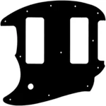Wd Custom Pickguard For Left Hand Fender Offset Series Mustang #01 Black. Fixed Price $35.99.