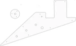 Wd Custom Pickguard For Gibson 1958-1959 And 1962-1963 Flying V Korina #02t W.... Fixed Price $41.99.