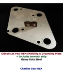 Gibson Les Paul Oem Shielding Control Plate + Terminal For Switch & Jack Connect. Fixed Price $24.00.