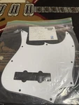 Genuine Fender Jazz/j-bass White 10-hole 3-ply (w-b-w) Pickguard. Fixed Price $19.00.