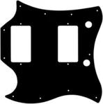 Wd Custom Pickguard For Left Hand Gibson 1963-1970 Full Face Sg #09 Black/whi.... Fixed Price $44.99.