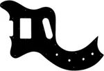 Wd Custom Pickguard For Left Hand Gibson Marauder Deluxe #09 Black/white/blac.... Fixed Price $52.99.