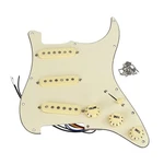 Fleor Alnico 5 Pickups St Sss Guitar Loaded Pickguard Prewired Set Cream 3ply. Fixed Price $50.69.