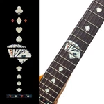 Inlay Sticker Fret Markers For Guitars - Playing Cards White Pearl,f-020pc-wt. Fixed Price $18.43.