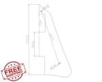 Dopro Lp Guitar Pickguard Bracket Red Pearl Usa Les Paul Black Screws. Fixed Price $20.00.