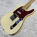 Tele Electric Guitar Cream Yellow Color Maple Fretboard Single Binding. Fixed Price $218.00.