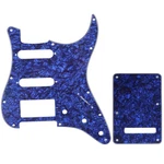 Musiclily Pro Blue Pearl Ssh Pickguard & Back Plate Set For Strat Modern Guitar. Fixed Price $15.86.