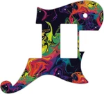 Wd Custom Pickguard For D'angelico Deluxe Atlantic #gp01 Rainbow Paint Swirl .... Fixed Price $68.99.