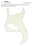 Musiclily Pro 13-hole P Bass Pickguard 4-string Precision Bass, 3ply Ivory. Fixed Price $5.00.