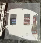 Pickguard For Squier Bullet Mustang Hh 3 Ply White/black/white Made In Usa By Wd. Fixed Price $33.98.