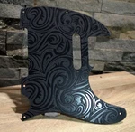 Black Spiral Textured Pickguard - Fits Fender Telecaster Usa Made. Fixed Price $55.00.