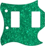 Wd Custom Pickguard For Gibson 1963-1970 Full Face Sg #28gr Green Pearl/white.... Fixed Price $25.99.
