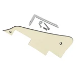 Kaish Aged White 3 Ply Lp Guitar Pickguard With Chrome Bracket For Epiphone L.... Fixed Price $15.39.