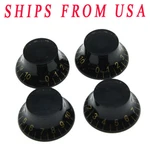 Kaish 4pcs Black W/ Gold Number Lp Guitar Top Hat Knob Bell Knobs Fit Les Paul. Fixed Price $12.99.