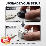 Gonymask Guitar Bass Volume Tone Knobs, Silver Revolver Style. Fixed Price $34.99.