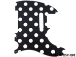 *new Telecaster Pickguard For Fender Usa Vintage Tele 5 Hole Polka Dot Print. Fixed Price $9.99.