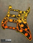 Engraved Pickguard & Tremolo Iridescent Gold Acrylic Mirror Fender Stratocaster. Fixed Price $140.00.