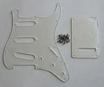 Clear St Guitar Sss Pickguard Scratch Plate Transparent Trem Cover For Strat. Fixed Price $18.99.