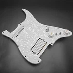 Hs Guitar White Pearl Prewired Loaded Pickguard, Dual Blades Pickups Fit Strat. Fixed Price $31.85.