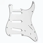 Allparts Pg-0552-035 11-hole Pickguard For Stratocaster - White 3-ply (w/b/w). Fixed Price $26.24.