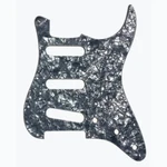 Allparts Pg-0552 11-hole Pickguard For Stratocaster - Black Pearloid 4-ply. Fixed Price $18.00.