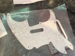 New White Pearl Pearloid Pickguard For Original Run 2003-2007 Squier '51. Fixed Price $74.95.