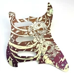 Titanium Sss Skullhead Top Finish Guitar Pickguard Scratch Plate Fit Strat St. Fixed Price $66.99.