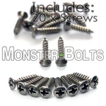 (20) Stainless Steel Pickguard Screws - For Fender Strat Tele Bass Guitar Ibanez. Fixed Price $7.85.