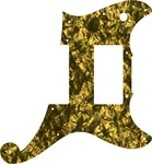 Wd Custom Pickguard For D'angelico Deluxe Brighton #28gd Gold Pearl/black/whi.... Fixed Price $63.99.
