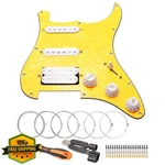 Unxuey Hsh Prewired Pickguard Plate 4 Ply Yellow Pearl Guitar Parts. Fixed Price $68.99.