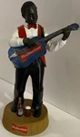 1998 Budweiser Beer Black Americana Jazz Guitar Musician Figure Collectible. Fixed Price $69.95.