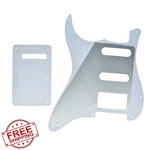 Dopro Strat Hss Pickguard St Back Plate Tremolo Cover Black Grid. Fixed Price $27.99.