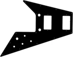 Wd Custom Pickguard For Gibson 1989-present Flying V '67 Reissue #01t Black Thin. Fixed Price $43.99.