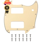 1pcs Yootones Hh 9 Holes Round Corner Guitar Pickguard 2 3ply Cream. Fixed Price $19.98.