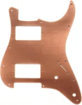 Hh Aluminum Red Bronze Guitar Pickguard Scratch Plate Fit Strat St. Fixed Price $57.12.