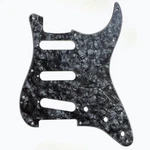 Allparts Pg-0552 11-hole Pickguard For Stratocaster , Dark Black Pearloid.... Fixed Price $48.99.