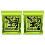 Ernie Ball 2221 Regular Slinky Nickel Wound Electric Guitar Strings 2pack. Fixed Price $11.99.