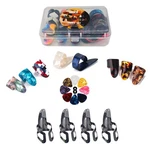 Thumb Finger Picks Plectrum With Metal Picks,. Fixed Price $14.35.