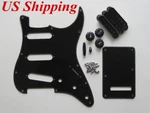 Kaish Black 1 Ply St Pickguard,back Plate,pickup Covers,knobs,tips For Strat. Fixed Price $16.99.