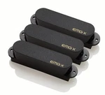 Emg Sax Strat Single Coil Pickup Set - Black. Fixed Price $289.00.