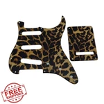 Dopro 11 Hole Strat Sss Pickguard Leopard Stripe St. Fixed Price $27.99.